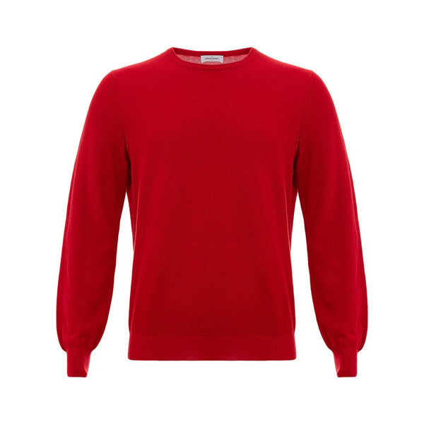 Gran Sasso Red Cotton Sweater