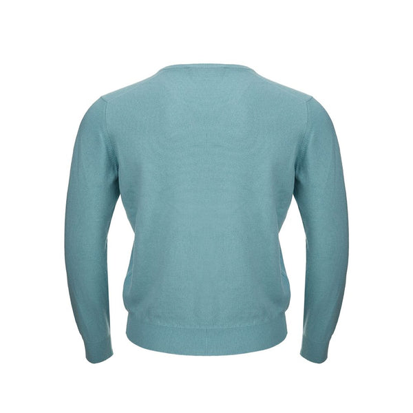 Gran Sasso Turquoise Cashmere Sweater Elegance