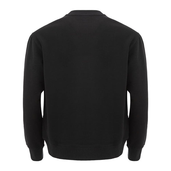 Versace Jeans Sleek Black Cotton Sweater for Men