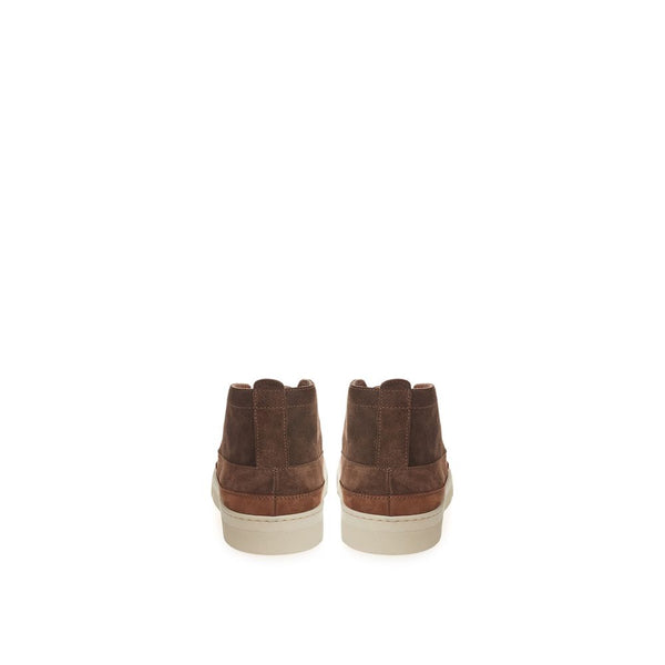 Lardini Elegant Suede Sneakers in Rich Brown