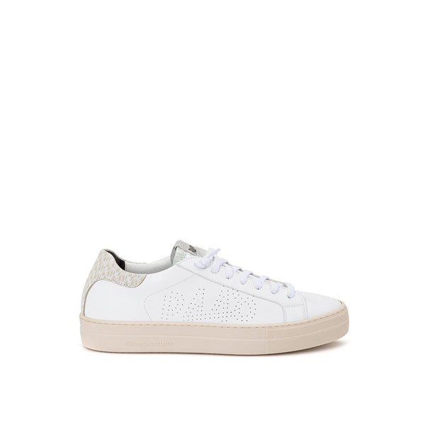 P448 White Leather Sneakers Elegant Casual Footwear