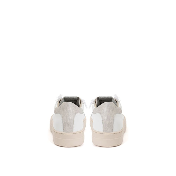 P448 Elegant White Leather Sneakers