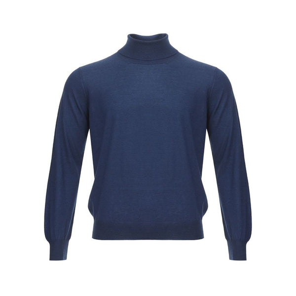 Gran Sasso Elegant Cashmere Sweater in Serene Blue