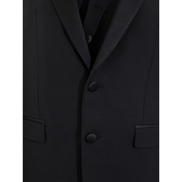 Dolce & Gabbana Elegant Black Wool Men's Suit