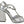 Dolce & Gabbana Silver Crystals T-strap Sandals Leather Shoes