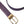 Dolce & Gabbana Purple Leather Gold Metal Buckle Belt Men