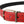 Dolce & Gabbana Red Perforated Leather Metal Buckle Belt Men