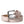 Dolce & Gabbana Light Pink Leather Silver Metal Buckle Belt