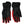 Dolce & Gabbana Black Red Nylon Wrist Length Gloves