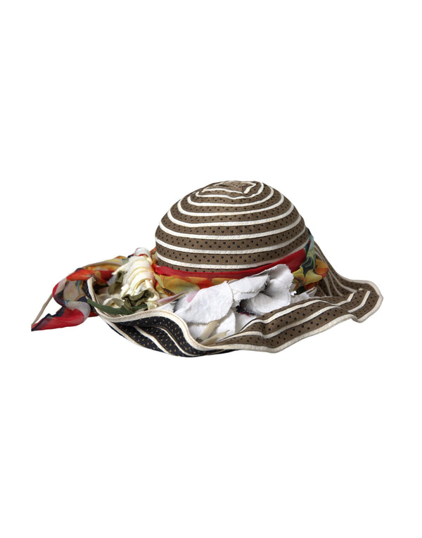 Dolce & Gabbana Multicolor Fantasy Wide Brim Floppy Hat