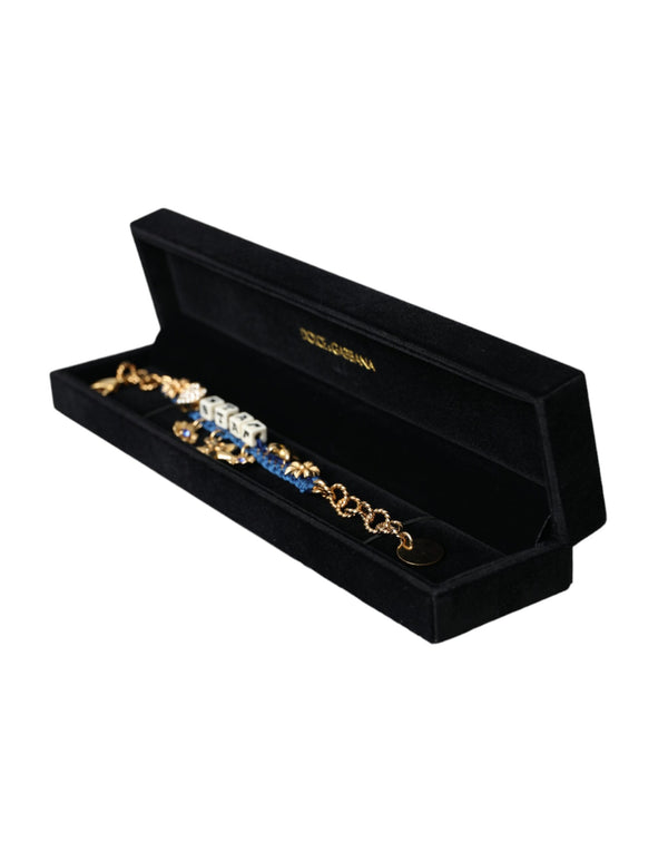 Dolce & Gabbana Gold Tone Brass Chain Star Fashion Bracelet