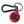 Dolce & Gabbana Red Rubber DG Logo Round Metal Brass Keyring Keychain