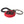 Dolce & Gabbana Red Rubber DG Logo Round Metal Brass Keyring Keychain