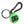 Dolce & Gabbana Green Rubber DG Logo Round Brass Metal Keyring Keychain