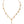 Dolce & Gabbana Gold Tone Chain Brass Beaded Statement Sicily Necklace