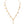 Dolce & Gabbana Gold Tone Chain Brass Beaded Statement Sicily Necklace