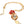 Dolce & Gabbana Gold BrassChain Sacred Heart Rose Crystal Charm Necklace