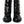 Dolce & Gabbana Black Leather Crystal Buckles Boots Shoes