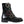 Dolce & Gabbana Black Leather Crystal Buckles Boots Shoes