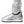 Dolce & Gabbana Metallic Silver Quilted Logo Patch Boot Shoes