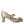 Dolce & Gabbana Gold Jacquard Crystal Mary Janes Pumps Shoes