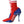 Dolce & Gabbana Red Blue Stretch Sock Style Short Boots Logo Shoes