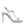 Dolce & Gabbana Purple Leather Logo Ankle Strap Keira Sandals Shoes