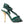 Dolce & Gabbana Green Exotic Leather Heels Sandals Shoes