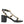 Dolce & Gabbana Black Leather Embellished Heel Sandal Shoes