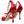 Dolce & Gabbana Red Keira Satin Crystals Sandals Heels Shoes