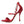 Dolce & Gabbana Red Keira Satin Crystals Sandals Heels Shoes