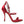 Dolce & Gabbana Red Keira Satin Crystals Sandals Heels Shoes