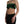 Dolce & Gabbana Black Green Leaf Silk Halter Cropped Top