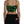 Dolce & Gabbana Black Green Leaf Silk Halter Cropped Top