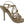 Dolce & Gabbana Gold Silk Ankle Strap Heels Sandals Shoes