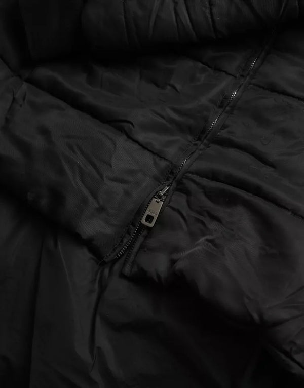 Dolce & Gabbana Black Nylon Hooded Parka Coat Winter Jacket