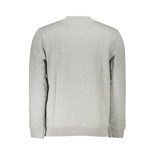 Napapijri Chic Gray Crew Neck Fleece Sweatshirt