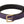 Dolce & Gabbana Purple Leather Gold Logo Engraved Metal Buckle Belt