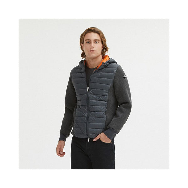 Centogrammi Elegant Grey Goose Down Puffer Jacket