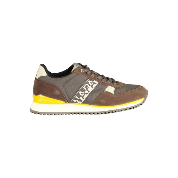 Napapijri Chic Brown Lace-Up Sports Sneakers