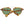 Hally & Son Brown Unisex Sunglasses