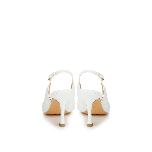 Bottega Veneta White Leather Sandal