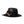 Dolce & Gabbana Black Leather DG Coin Crystal Wide Brim Hat