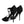 Dolce & Gabbana Black Mesh T-strap Stiletto High Heels Shoes