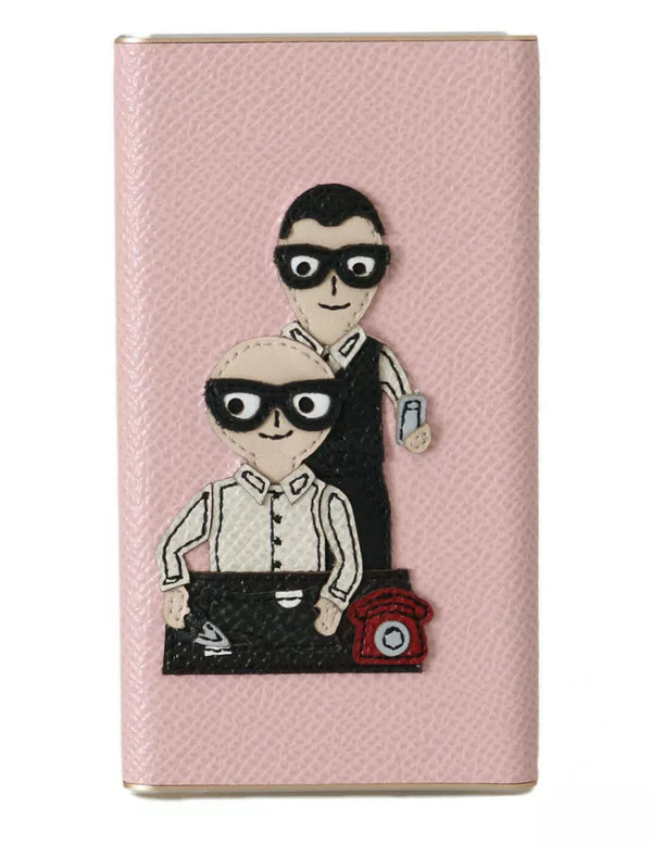 Dolce &amp; Gabbana USB-laturi vaaleanpunainen nahka #DGFAMILY Power Bank