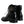 Dolce & Gabbana Black Logo Lace Up Mid Calf Men Boots Shoes