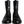 Dolce & Gabbana Black Leather Combat Mid Calf Boots Shoes