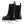 Dolce & Gabbana Black Leather Combat Mid Calf Boots Shoes