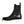 Dolce & Gabbana Black Leather Combat Mid Calf Boots Shoes