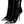 Dolce & Gabbana Black Patent Leather Crystal Heel Boots Shoes